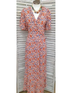 VESTIDO LARGO MANGA CORTA