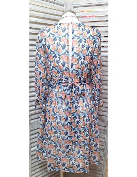 VESTIDO LARGO MANGA CORTA