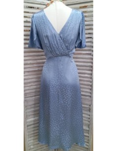 VESTIDO MIDI CON MANGA CORTA 2