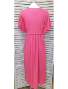 VESTIDO LARGO LISO BORDADO 2