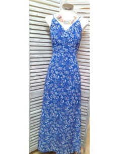 VESTIDO BOTONES Y FLORES