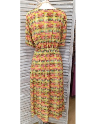 VESTIDO ESTAMPADO VAN DOS MANGA 3/4