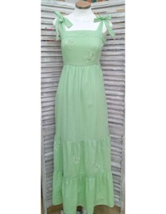 VESTIDO TIRANTE BORDADO